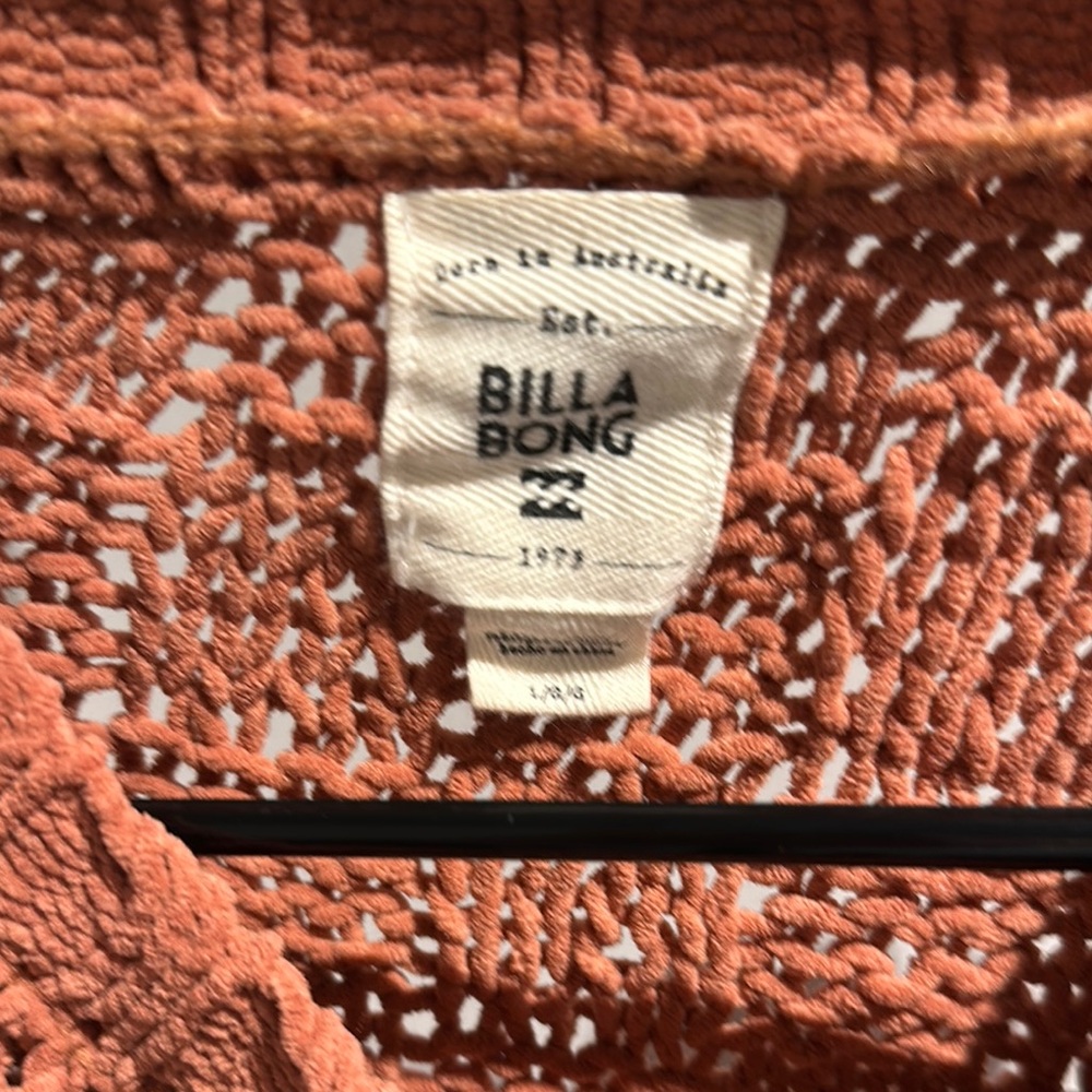 Rust Open-Knit Women's Sweater - Picture 2 of 6
